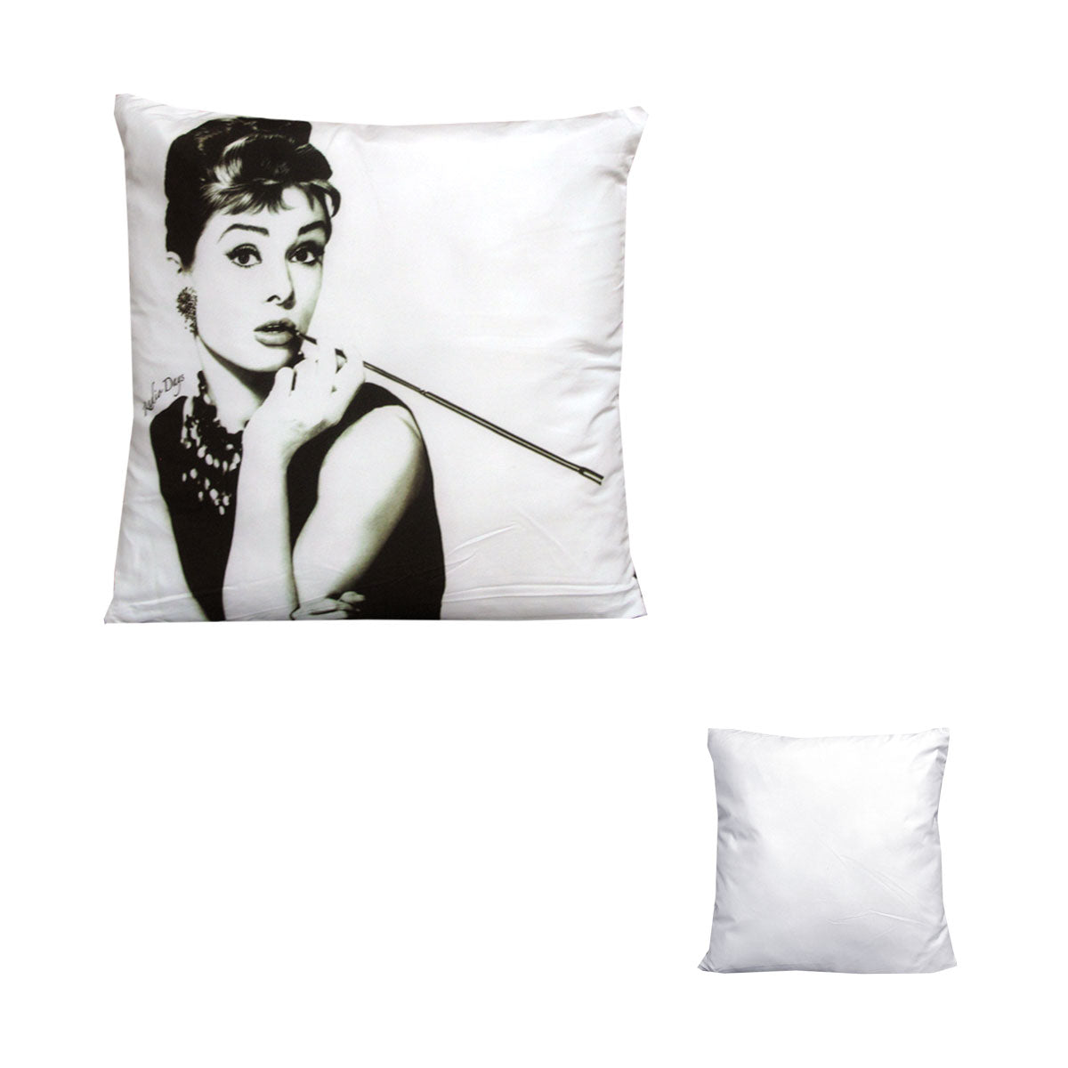 Audrey Hepburn Breakfast at Tiffany's Square Filled Cushion 43 x 43 cm - SuperSaverAU - view 1