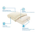 Alastairs Nature Basics Memory Foam Gusset Pillow with Bamboo Blend Cover - 65 x 40 x 13cm