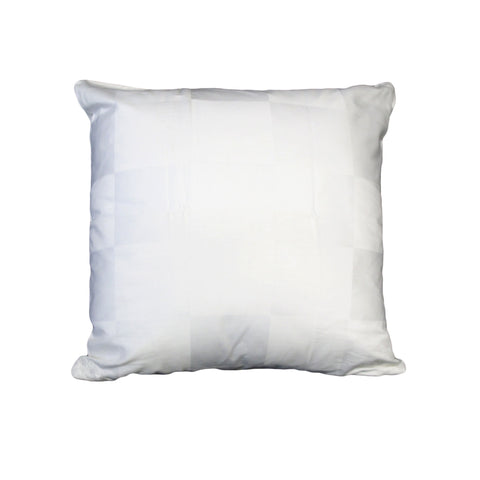 Orient Sense Dominic White Gingham Jacquard Cushion Cover 45cm x 45cm - SuperSaverAU - view 1