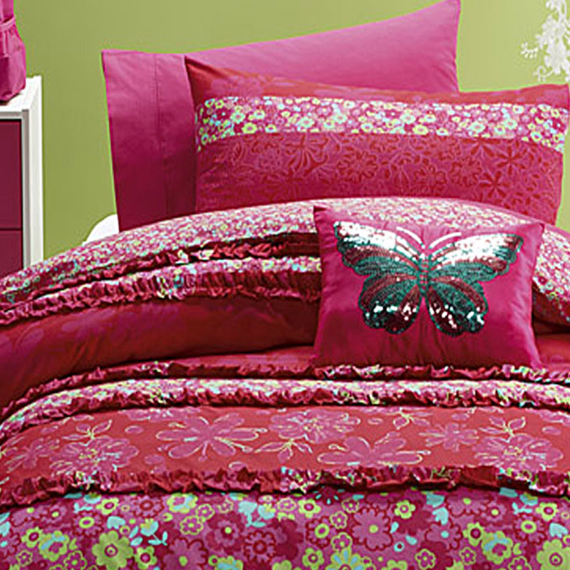 Jiggle Giggle Katrina Quilt Cover Set 210x210 cm Floral Design for Girls - SuperSaverAU - view 2