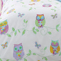 Jiggle Giggle Owl Song Quilt Cover Set Single - Printed Design, Ribbon Trimming - SuperSaverAU - view 3