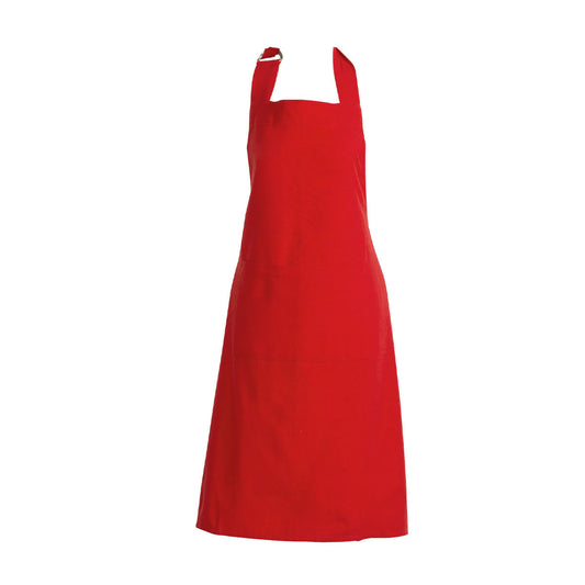 Rans Manhattan Red Cotton Apron 70 x 90 cm - Solid/Quilted Pattern
