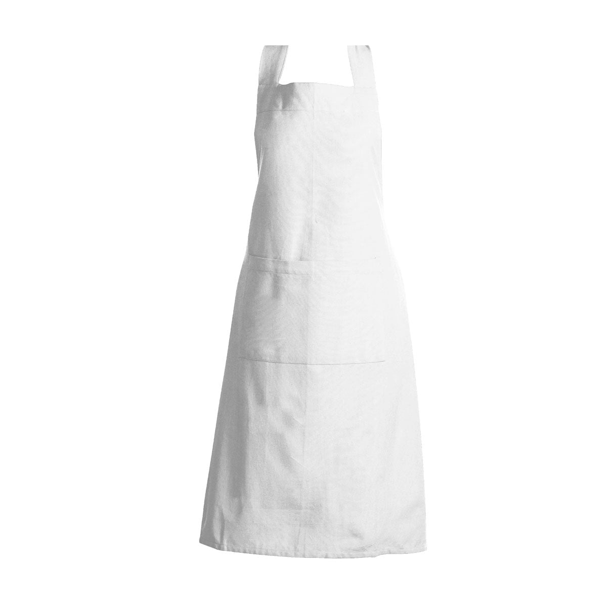 Rans Manhattan Cotton Apron with Pockets - White, 70 x 90cm