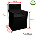 Rans Alfresco Cotton Director Chair Cover - Plain Black - SuperSaverAU - view 2