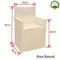 Rans Alfresco Cotton Director Chair Cover - Plain Natural - SuperSaverAU - view 2