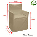 Rans Alfresco Cotton Director Chair Cover - Plain Taupe - SuperSaverAU - view 2