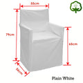 Rans Alfresco Cotton Director Chair Cover - Plain White - SuperSaverAU - view 2