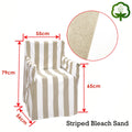 Rans Alfresco Cotton Director Chair Cover - Striped Bleach Sand - SuperSaverAU - view 2