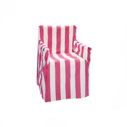 Rans Striped Hot Pink Cotton Director Chair Cover