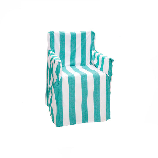Rans Alfresco Cotton Director Chair Cover - Striped Ocean Blue