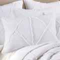 Jenny Mclean Bobby Ruffle White 3 Piece Cotton Coverlet Set King - Soft, Elegant Design - SuperSaverAU - view 2