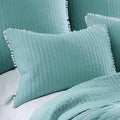Jenny Mclean Clavo Pompom Blue 3 Piece 100% Cotton Coverlet Set Super King - SuperSaverAU - view 2