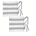 Rans Alfresco Cotton Chair Pads – Silver 40 x 40cm, Set of 2