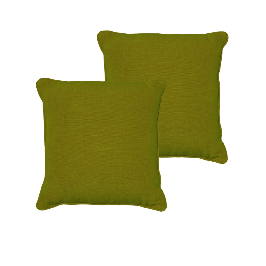 Rans Set of 2 London Cotton Cushion Covers 60x60 cm - Olive Green, Soft & Washable - SuperSaverAU - view 1