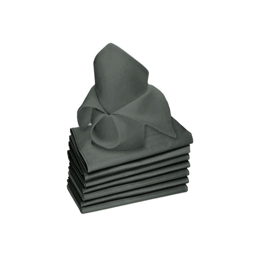 Rans Set of 8 Lollipop Cotton Napkins 45x45 cm - Machine Washable, Solid Colour