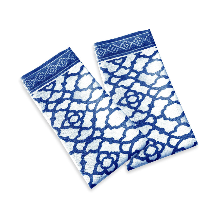 Rans Set of 2 Pure Cotton Vintage Napkins 45 x 45 cm - Timeless Print, Designed in NY - SuperSaverAU - view 1