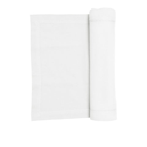 Rans Pure Cotton Elegant Hemstitch Table Runner 33 x 180 cm - White - SuperSaverAU - view 1