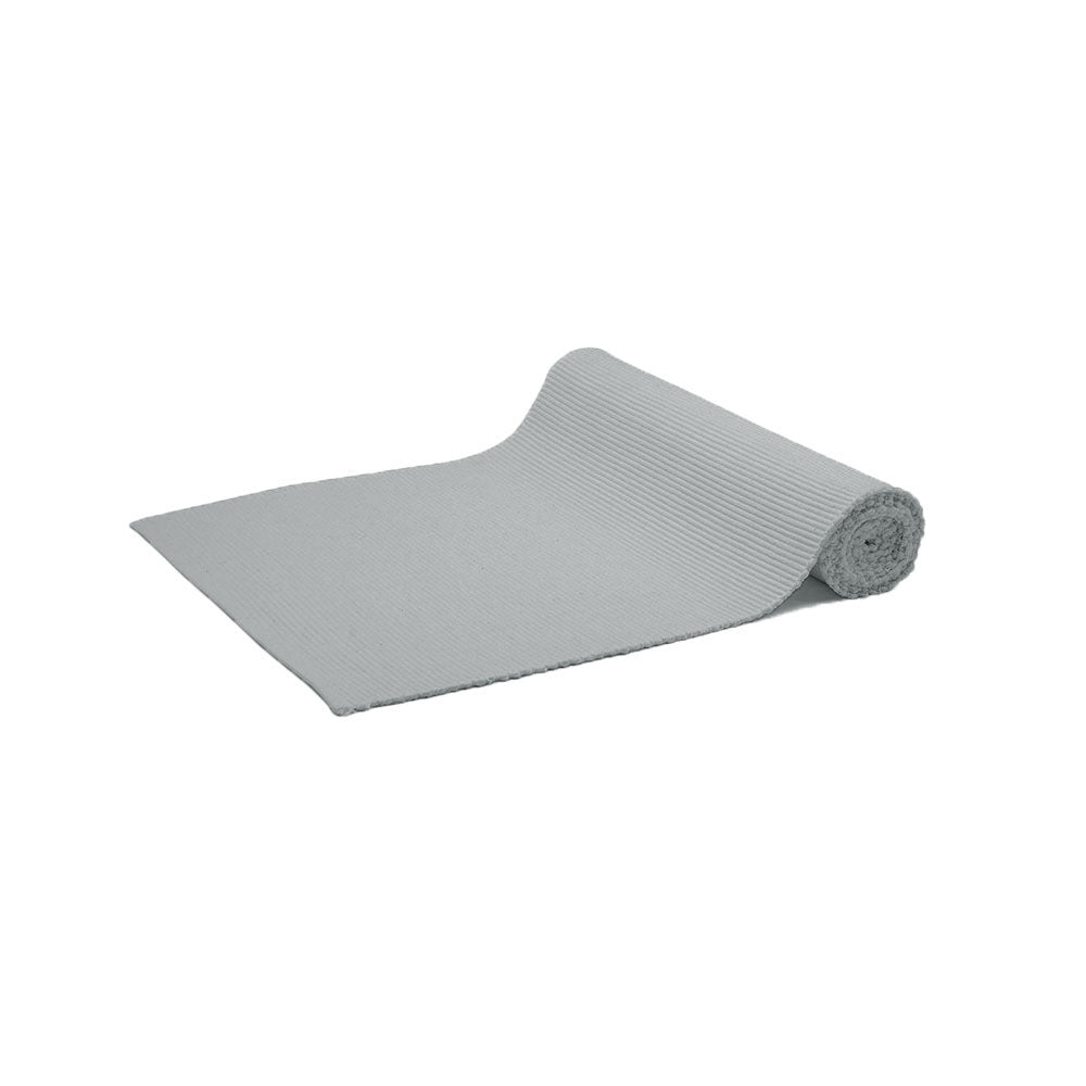 Rans Lollipop Cotton Ribbed Table Runner 33 x 135 cm - Grey, Easy Care - SuperSaverAU - view 1