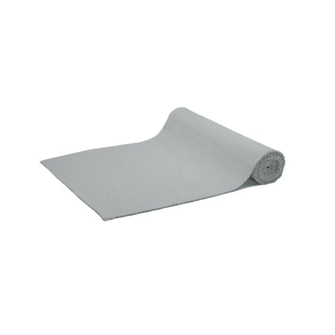 Rans Lollipop Cotton Ribbed Table Runner 33 x 135 cm - Grey, Easy Care - SuperSaverAU - view 1