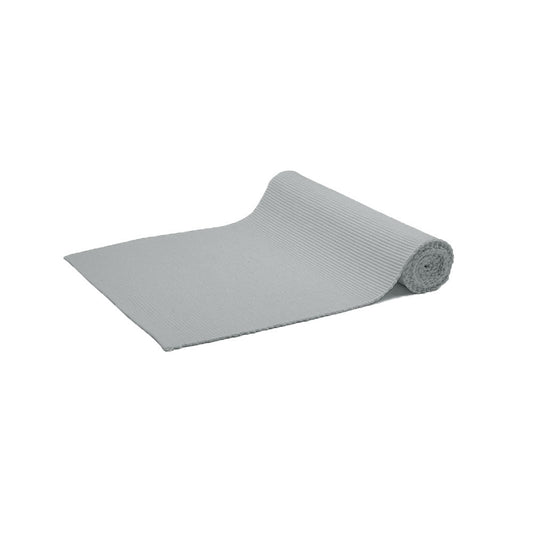 Rans Lollipop Cotton Ribbed Table Runner 33 x 135 cm - Grey, Easy Care