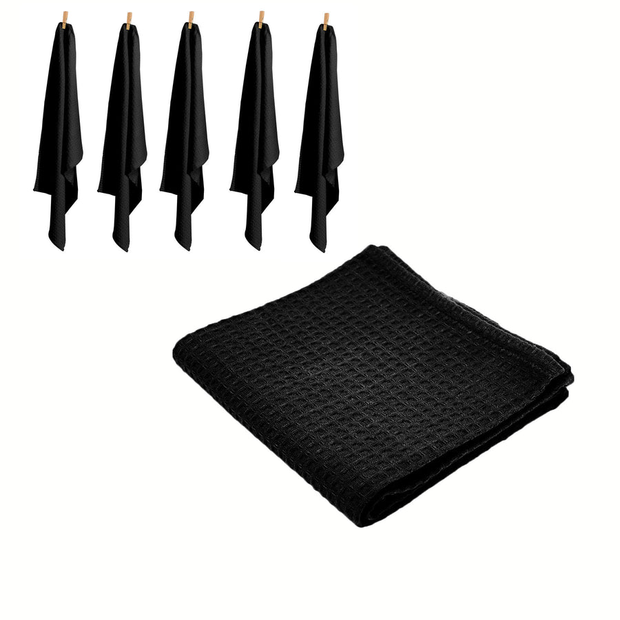 Rans Set of 6 Cotton Waffle Tea Towels 50x70 cm - Super Absorbent, Lint Free - SuperSaverAU - view 1