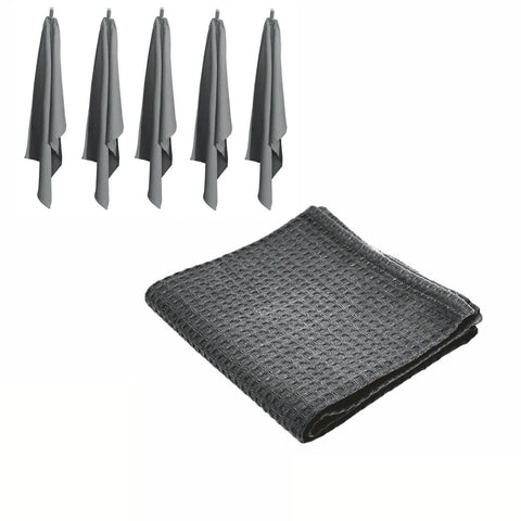 Rans Set of 6 Cotton Waffle Tea Towels 50x70 cm - Super Absorbent, Lint Free - SuperSaverAU - view 1