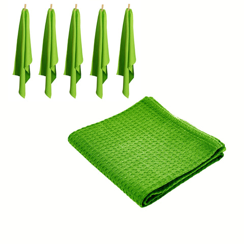 Rans Set of 6 Cotton Waffle Tea Towels 50x70 cm - Super Absorbent, Lint Free - SuperSaverAU - view 1