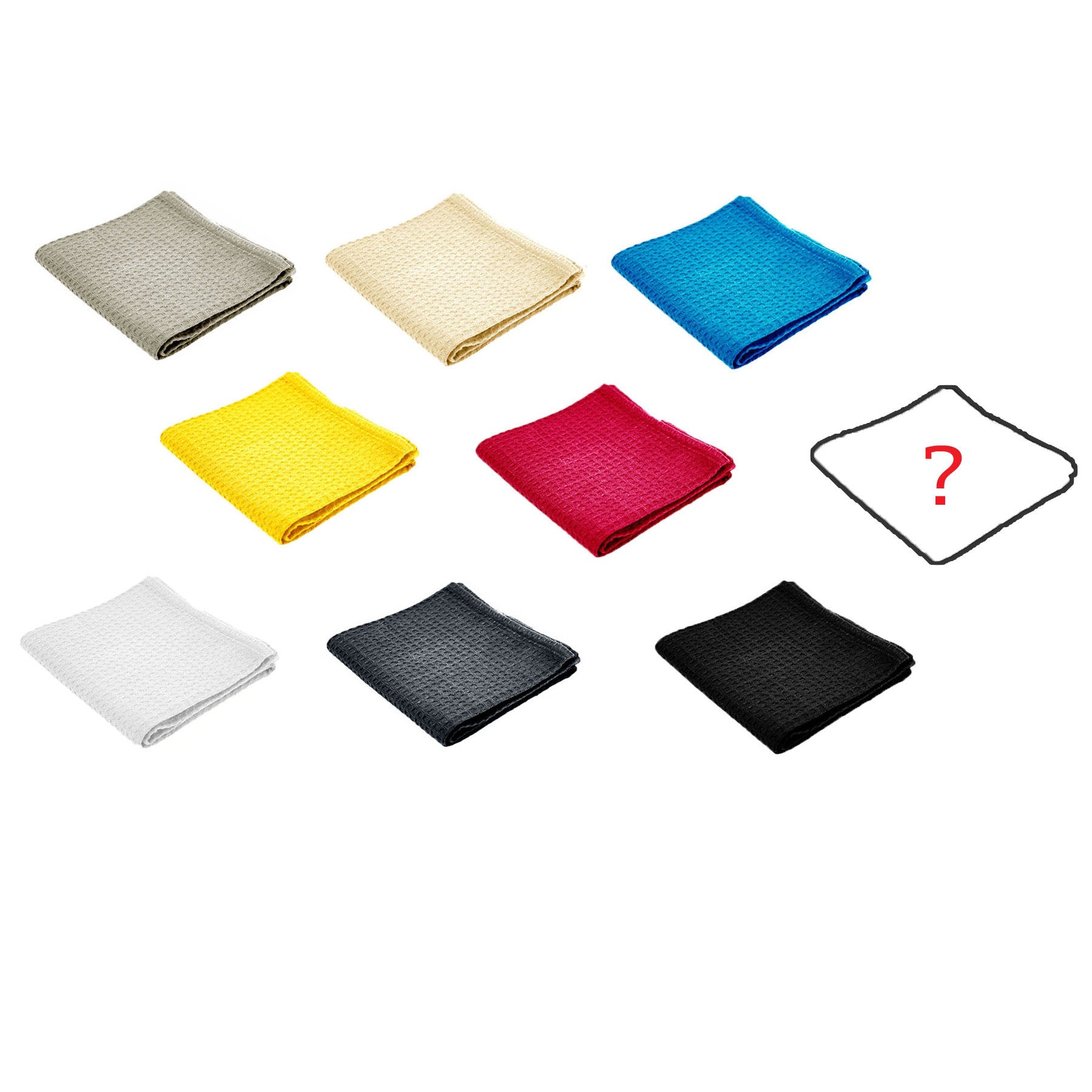 Rans Set of 6 Cotton Waffle Tea Towels 50x70 cm - Mix Your Own Colours - SuperSaverAU - view 1