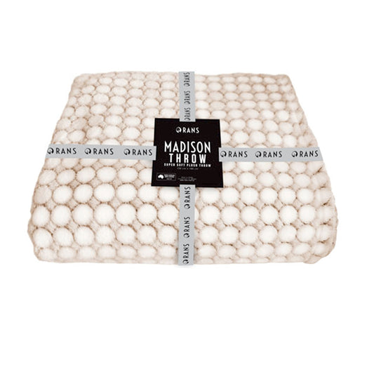 Rans Madison Super Soft Plush Throw 130 x 180 cm - Polka Dots Design