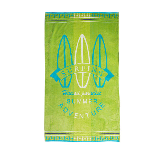 Rans Premium Cotton Beach Towel 86 x 160 cm - Tropical Jacquard Design