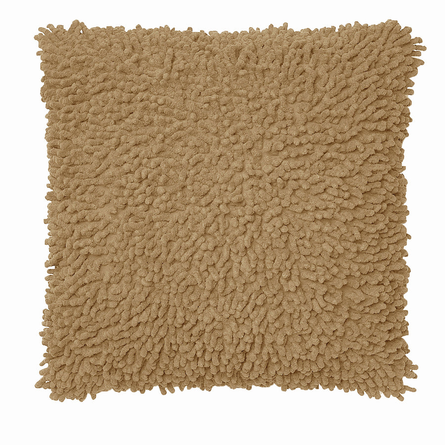 Rapee Hermosa Shaggy Filled Cushion - Taupe 43cm x 43cm, Modern Design - SuperSaverAU - view 1