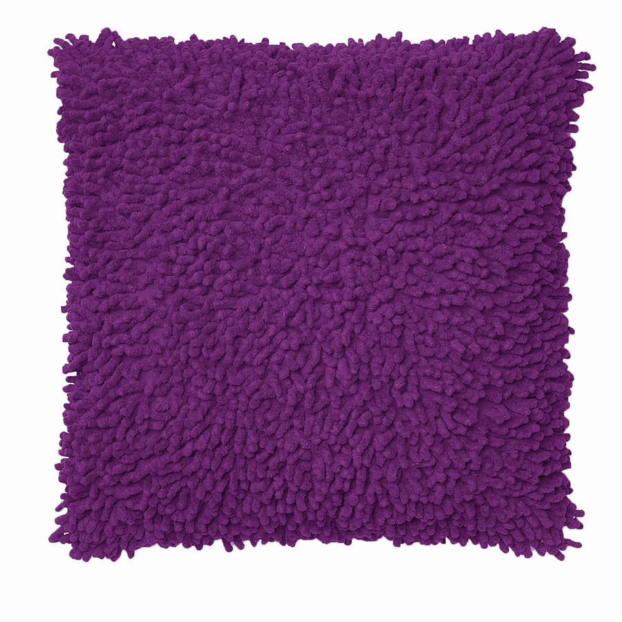 Rapee Hermosa Shaggy Filled Cushion - Violet 43cm x 43cm, Modern Design - SuperSaverAU - view 1