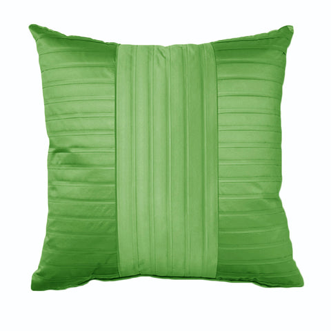 Rapee Morocco Square Cushion - Green, 50cm x 50cm, Pleated Satin Polyester - SuperSaverAU - view 1