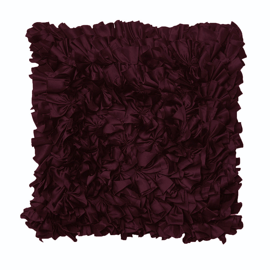 Rapee Morocco Can Can Ruffled Cushion - 43cm x 43cm - Mulberry - SuperSaverAU - view 1