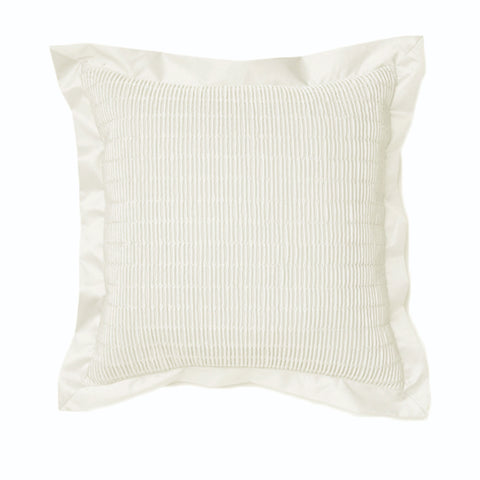 Rapee Morocco Quilted Filled Cushion - Gathered Design 43cm x 43cm - White - SuperSaverAU - view 1
