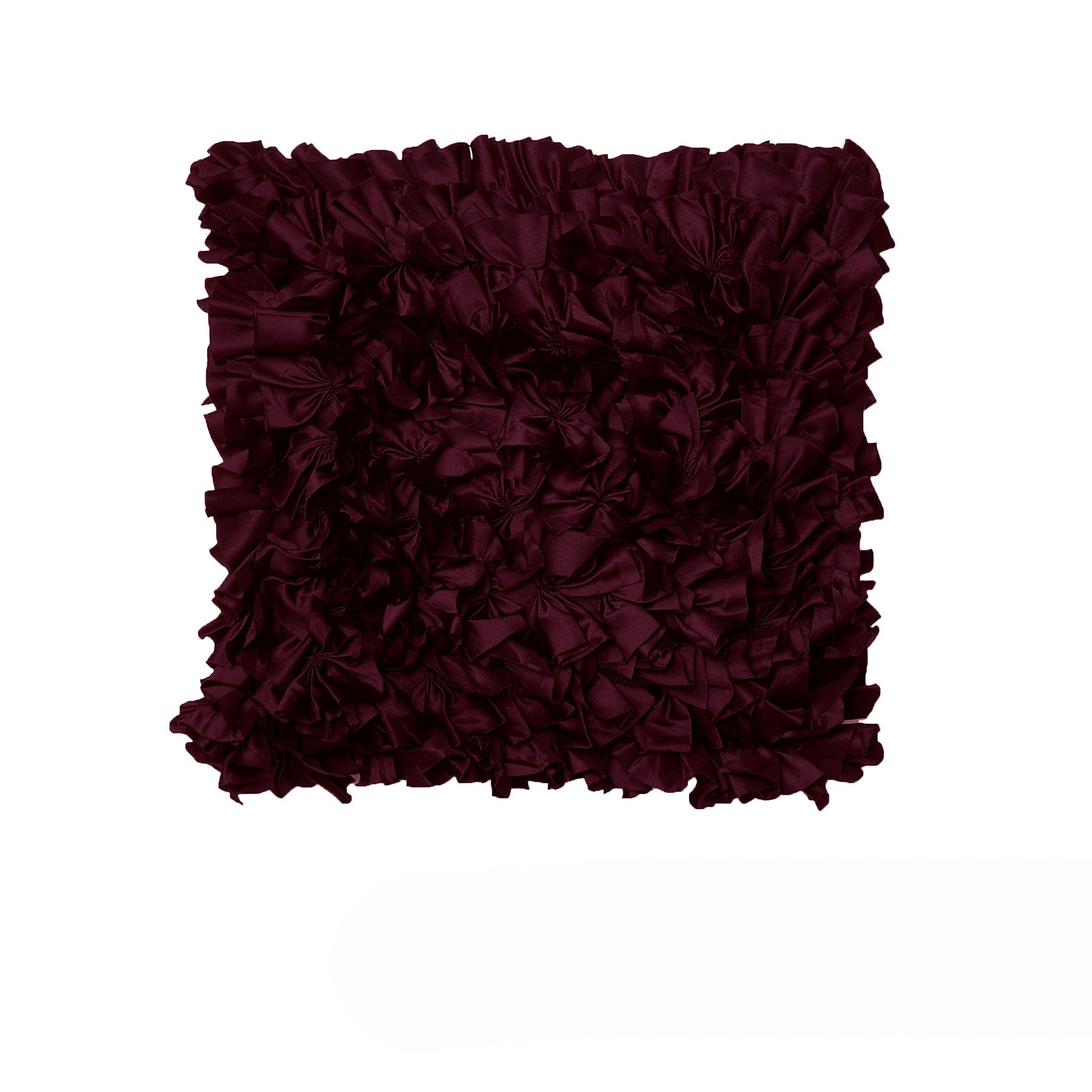 Rapee Ruffles Cushion Cover 43 x 43 cm - Morocco Can Can Mulberry - SuperSaverAU - view 1