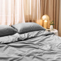 Dickies Cotton Waffle Quilt Cover Set - Grey, King
