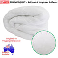 250GSM Australian Made Summer Quilt - Single - Asthma & Hayfever Friendly - SuperSaverAU - view 2