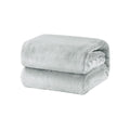 Premium Super Soft Micro Flannel Plush Blanket 300GSM - Grey, Single