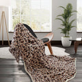 Premium Animal Pattern Soft Flannel Plush Blanket 300GSM - Leopard, 220 x 240cm