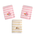 Living Home Baby Girls Embroidered Polar Fleece Cot Blankets - Pink, 3 Pack