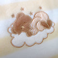 Living Home Baby Girls Embroidered Polar Fleece Cot Blankets - Pink, 3 Pack