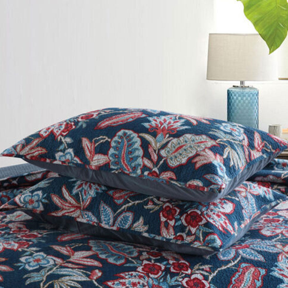 Premium Bornean Cotton Lightly Quilted Coverlet Set - Queen, 230 x 250cm