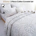 Premium Eliana Cotton Coverlet Set – Queen, Floral Quilting 3 Piece