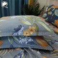 Premium Embroidered Palm Cotton Coverlet Set - Queen
