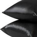 Premium Satin Pillowcases with Envelope Closure - Navy, King, 2 Pack