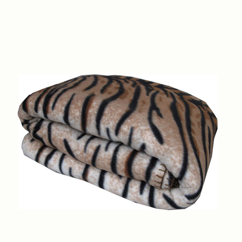 Elements 240GSM Polar Fleece Blanket 220cm x 240cm Tiger - Queen Size - SuperSaverAU - view 1