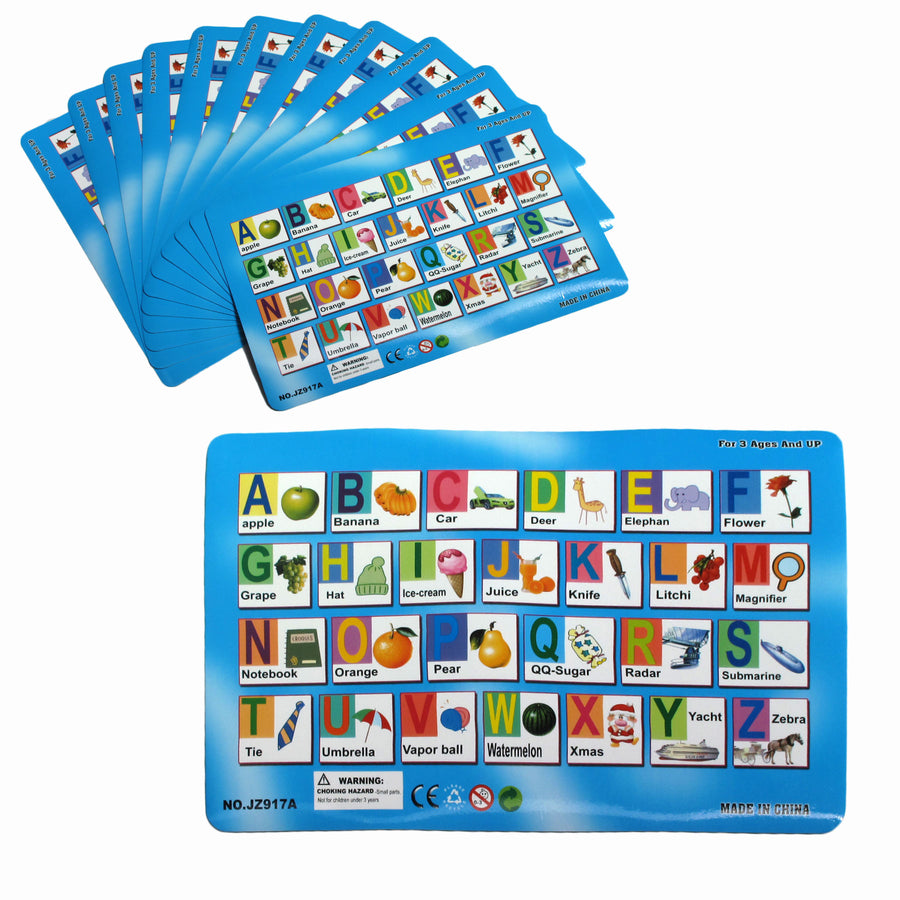 Set of 12 PVC Easy Care Placemats - Flocking Design 43 x 28 cm - SuperSaverAU - view 1