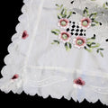 Premium Anya Flowers Embroidered Cutout Tablecloth - White, 152 x 228cm