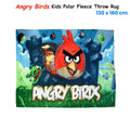 Premium Angry Birds Polar Fleece Throw Rug - 130 x 160cm